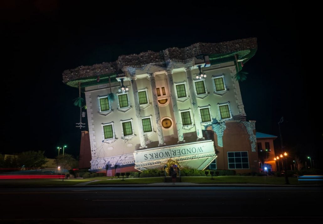 The WonderWorks building in Orlando, Florida.