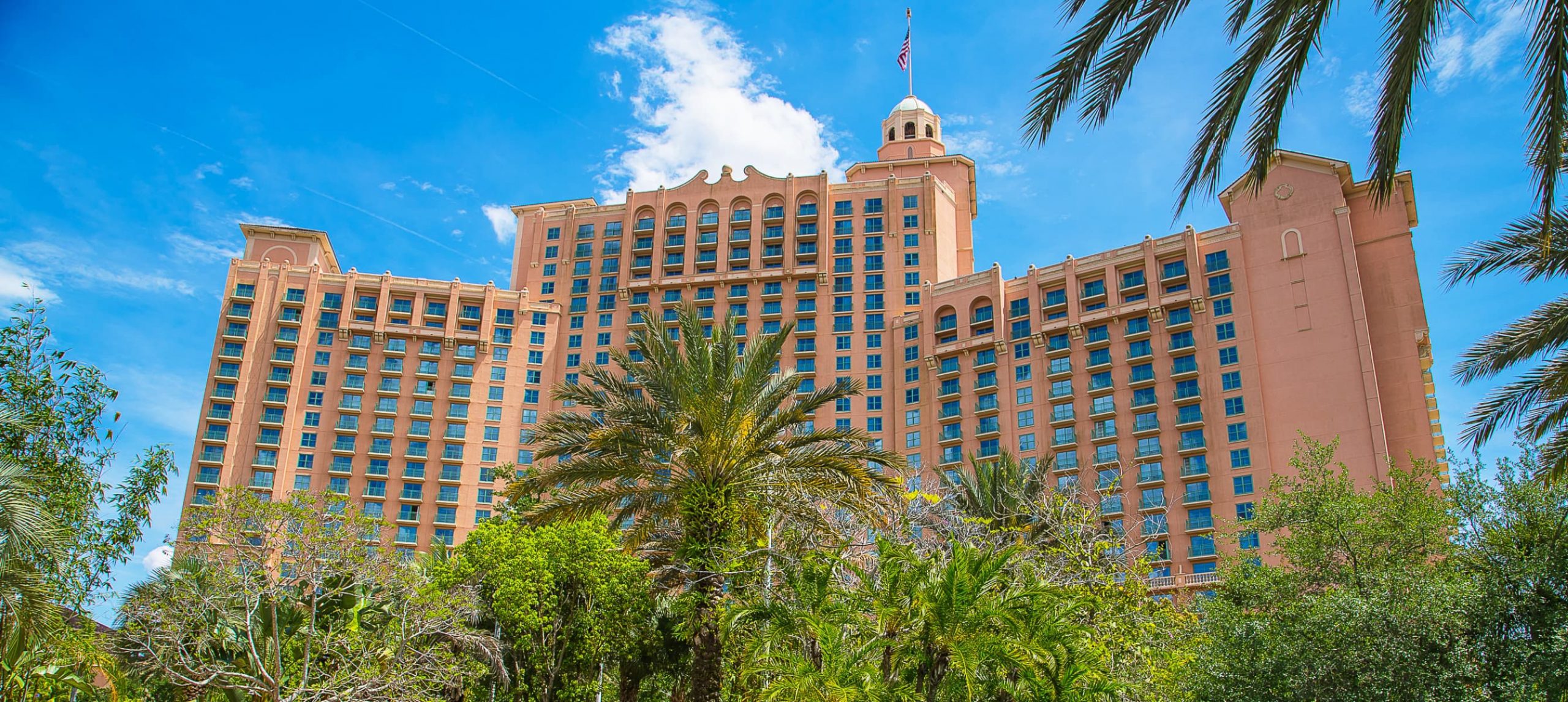 Façade of an Orlando resort.