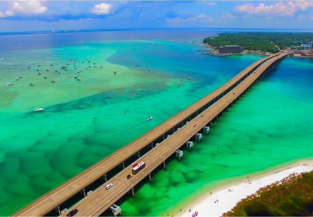 . Panama City Bridge Aerial View.