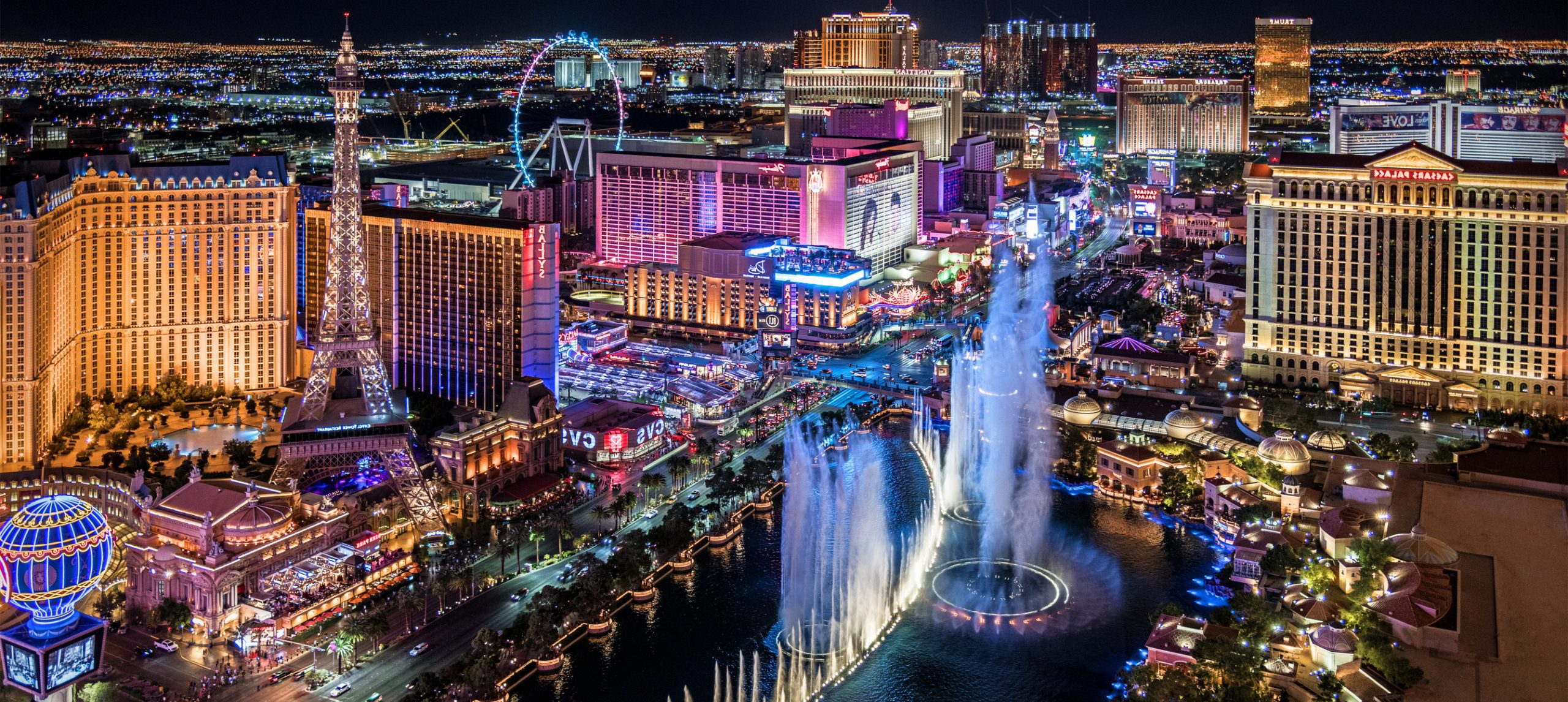 Downtown Las Vegas from Stratosphere Las Vegas, Las Vegas,…