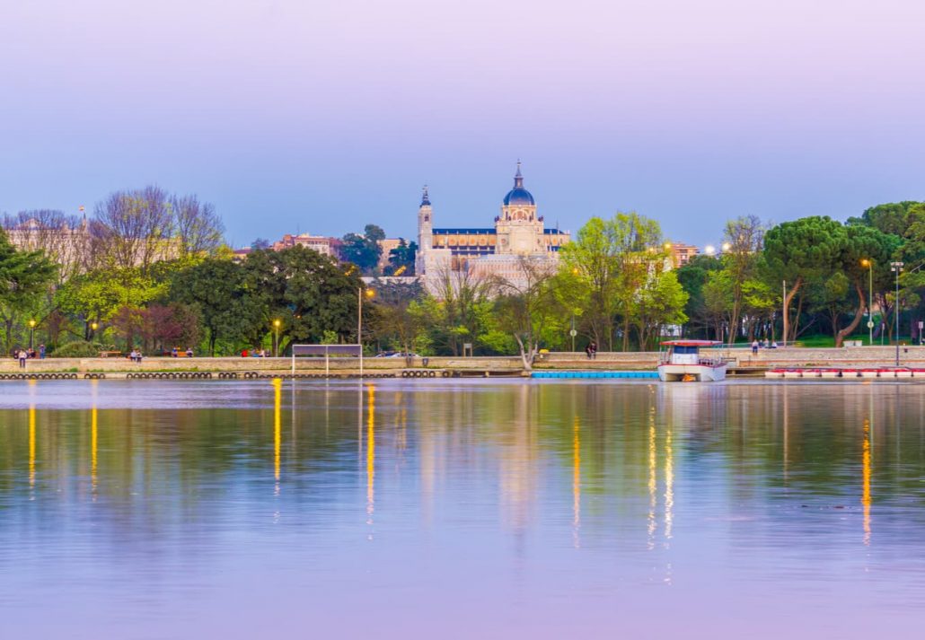 The Casa de Campo park in Madrid, Spain