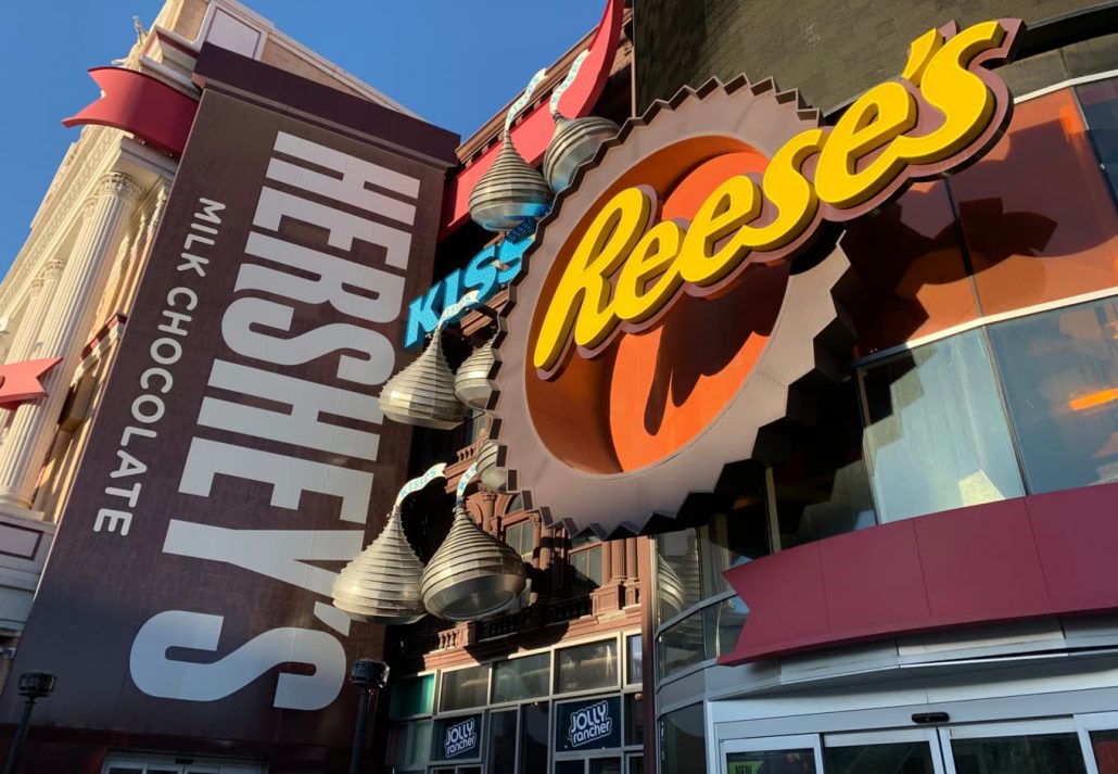 Hershey's Chocolate World on the Las Vegas Strip, Las Vegas, Nevada, USA.