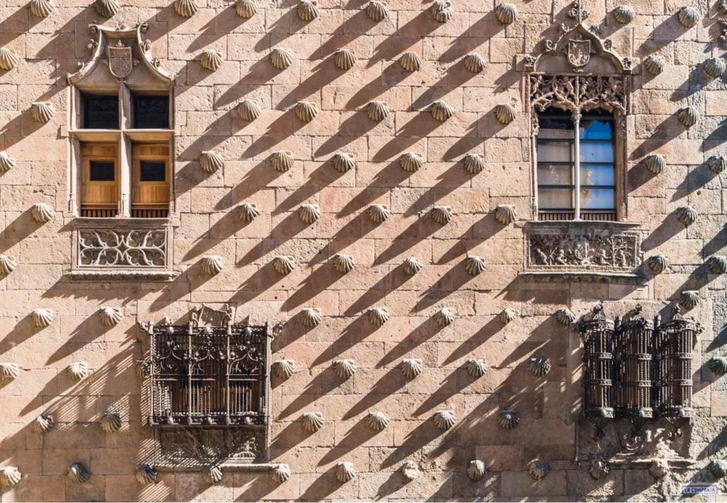 Casa de las Conchas in Salamanca, Spain.