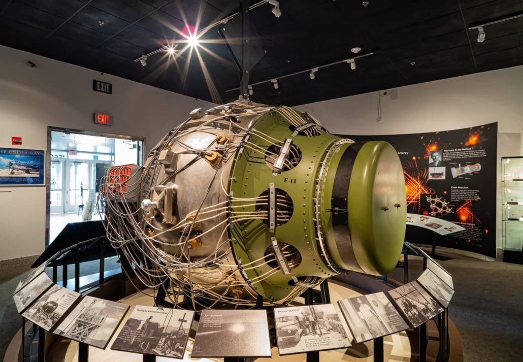 Interior view of The National Atomic Testing Museum, Las Vegas, USA.