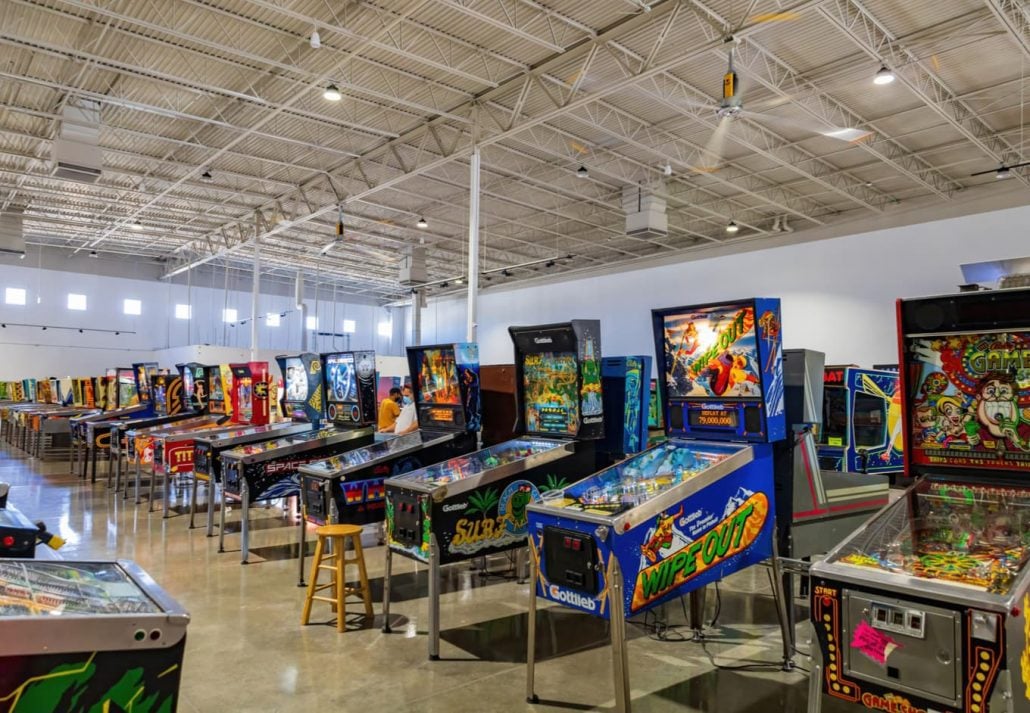  Interior view of The Pinball Hall of Fame, Las Vegas, Nevada, USA.