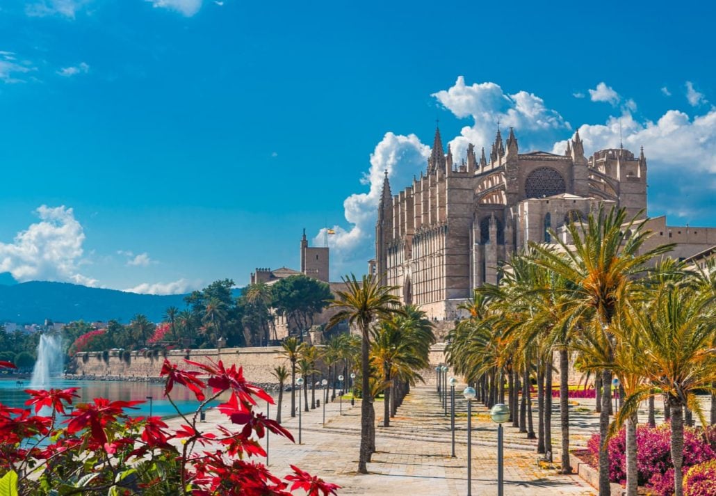 La Seu Cathedral, in Palma de Mallorca, Spain