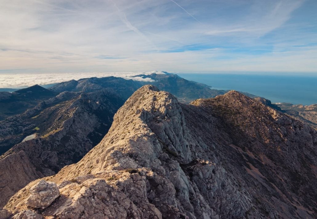 The Serra de Tramutana Mountains, in Mallorca, Spain.