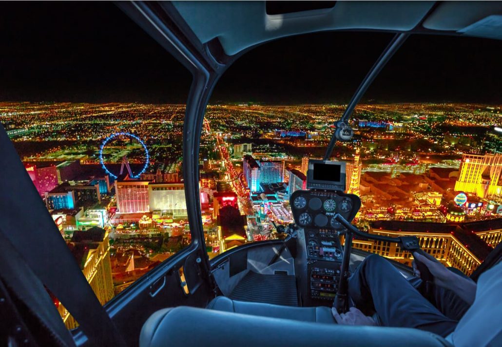 Helicopter Tour Over The Las Vegas Strip, Las Vegas, Nevada.