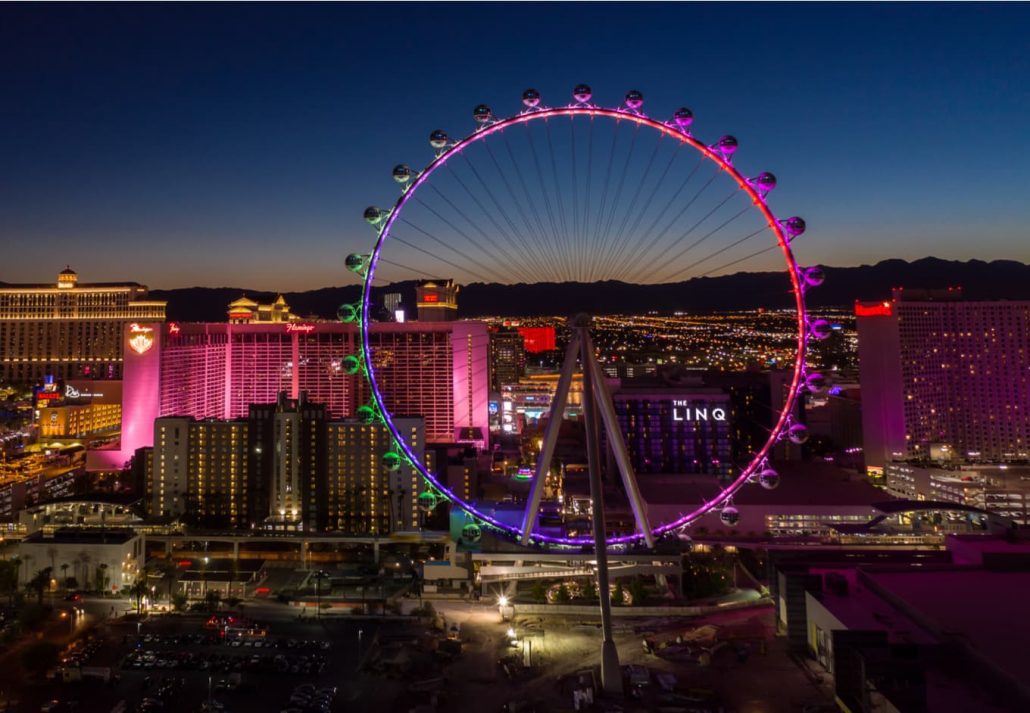 The High Roller in Downtown Las Vegas, Nevada