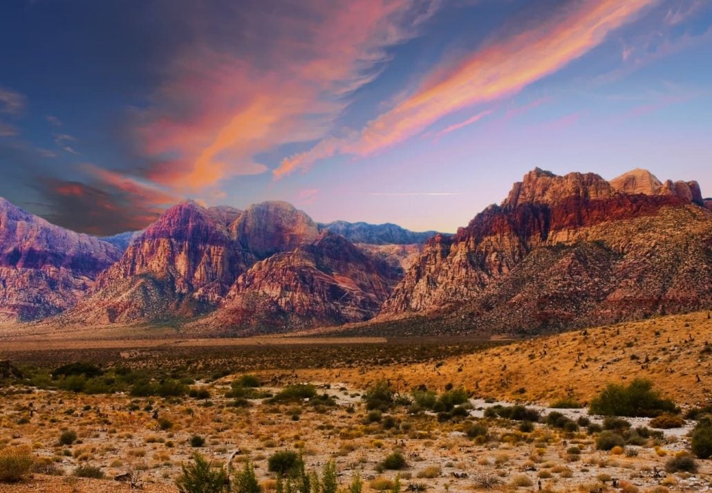 The Red Rock Canyon, Nevada