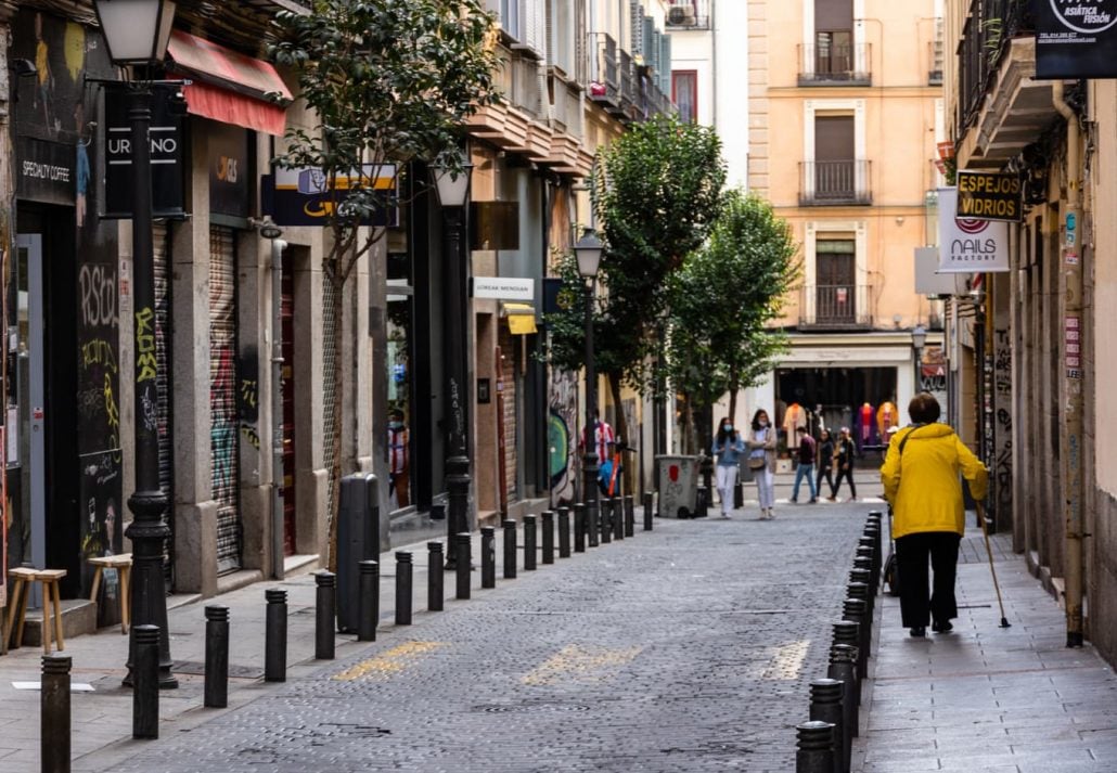 Calle Fuencarral, In Malasaña, Madrid, Spain.