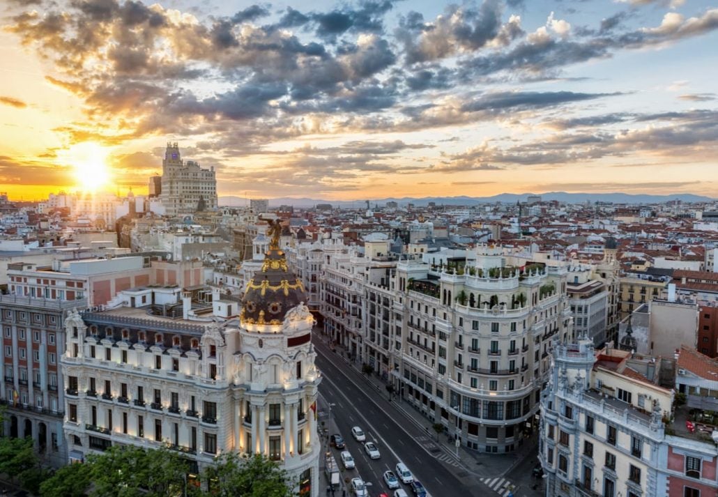 Gran Vía, Madrid, Spain.