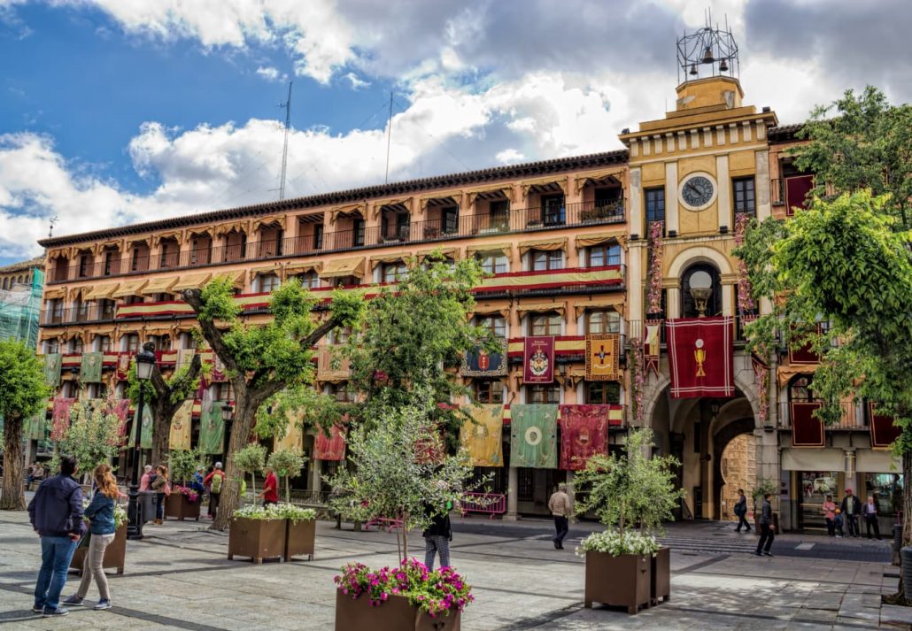 Plaza de Zocodover in Toledo, Spain.
