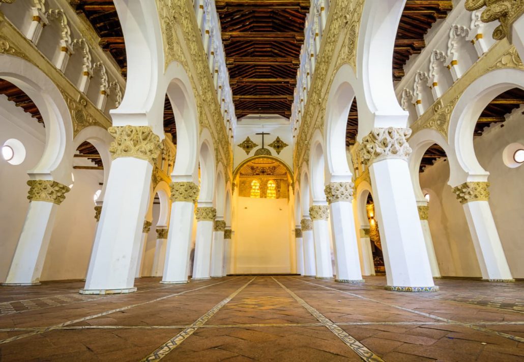 Synagogue of Santa María la Blanca, Toledo, Spain.