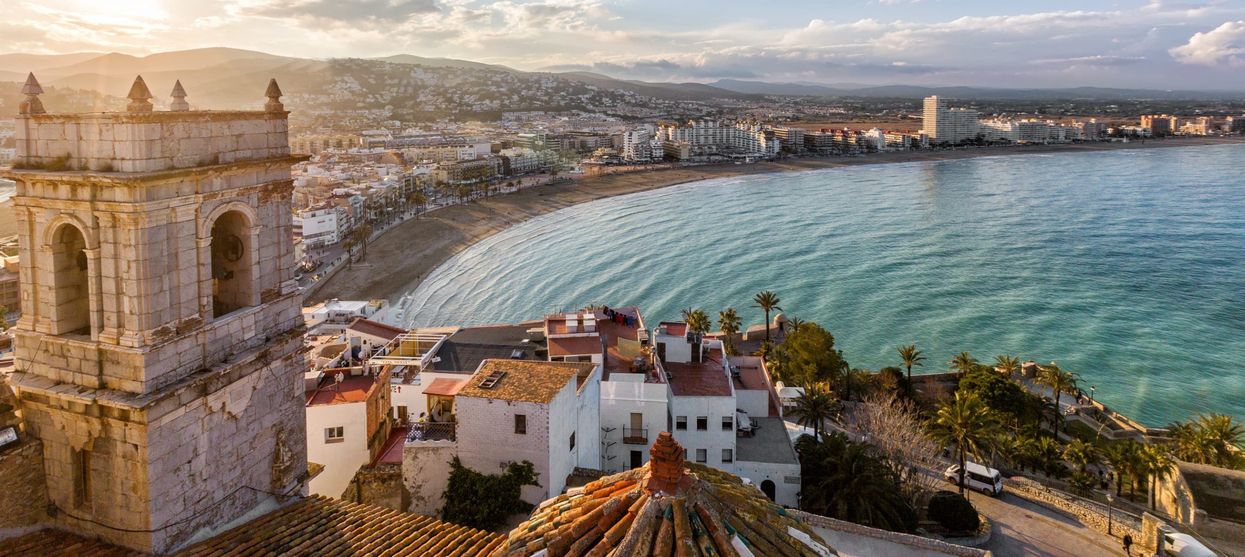 Aerial view of Valencia, Spain.