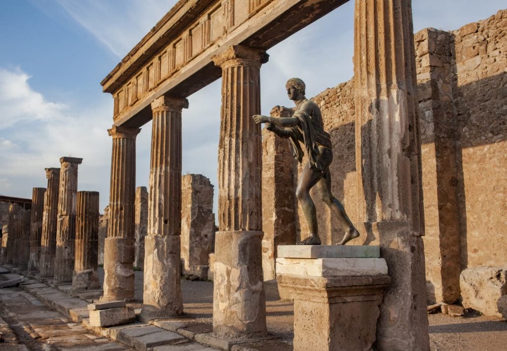 The city of Pompeii, Italy.