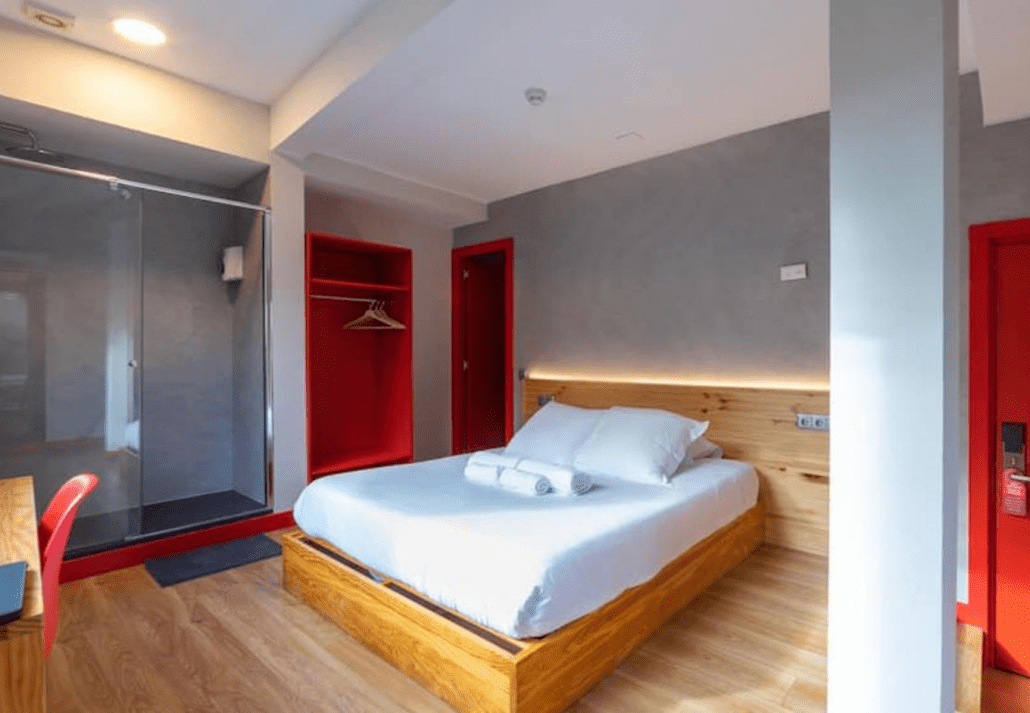 Private suite of OK Hostel Madrid, in Madrid, Spain.