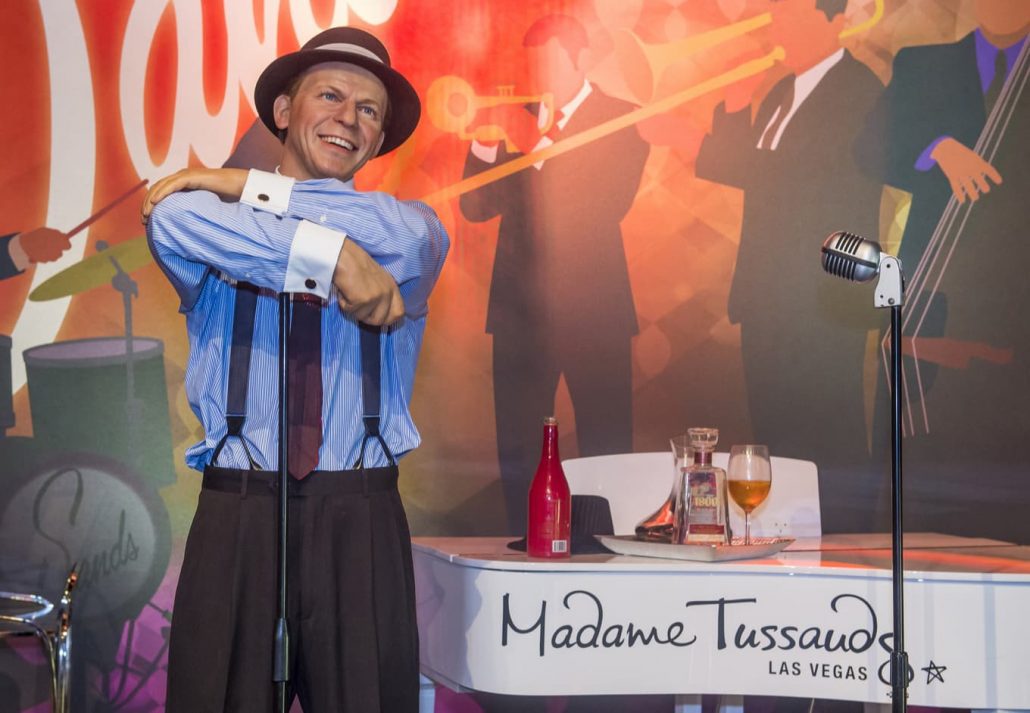 Frank Sinatra statue at the Madame Tussaud Museum, Las Vegas, Nevada