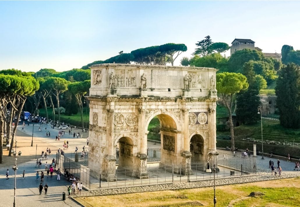 Rome Attractions - Arch of Constantine, Rome, Italy.