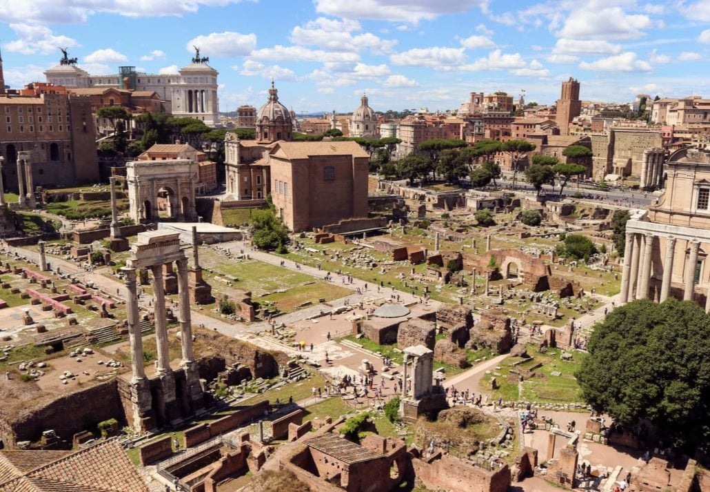 Rome Attractions - Palatine Hill, Rome, Italy.