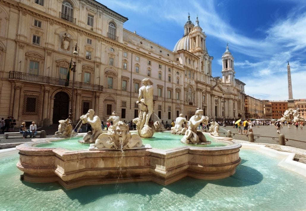 Rome Attractions - Piazza Navona, Rome, Italy.