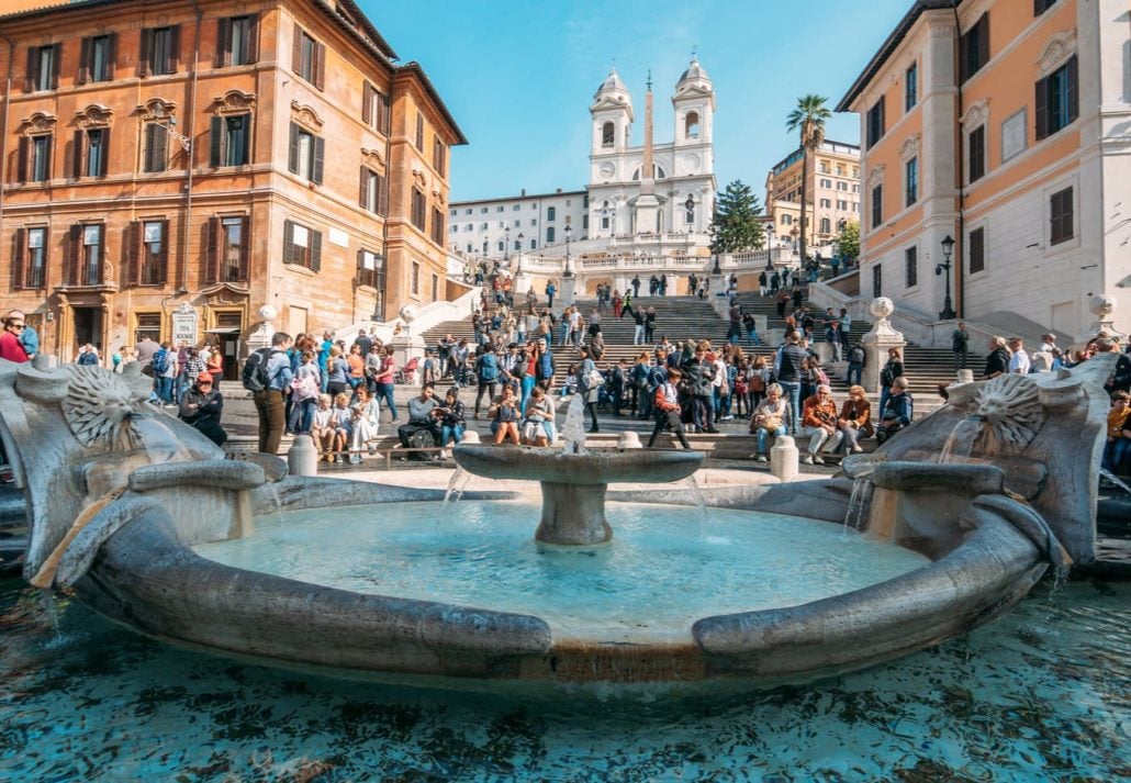 Piazza di Spagna & the Spanish Steps, Rome, Italy.
