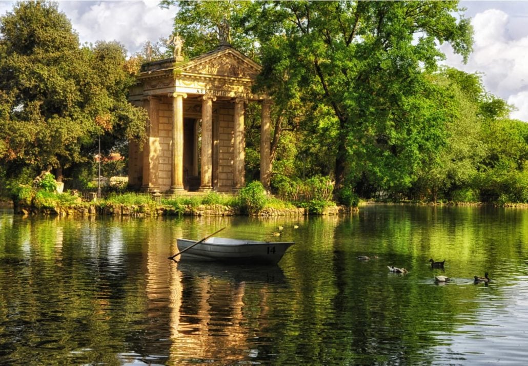 Rome Attractions - Villa Borghese, Rome, Italy.