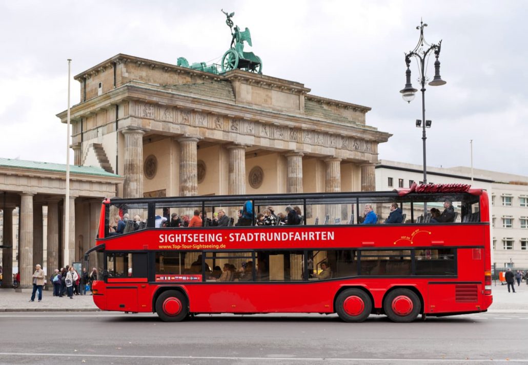 Hop-on Hop-off Bus Tour in Berlin, Germany.