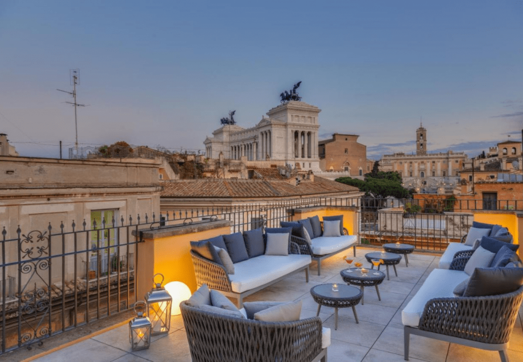 Rooftop at Otivm Hotel, Rome, Italy