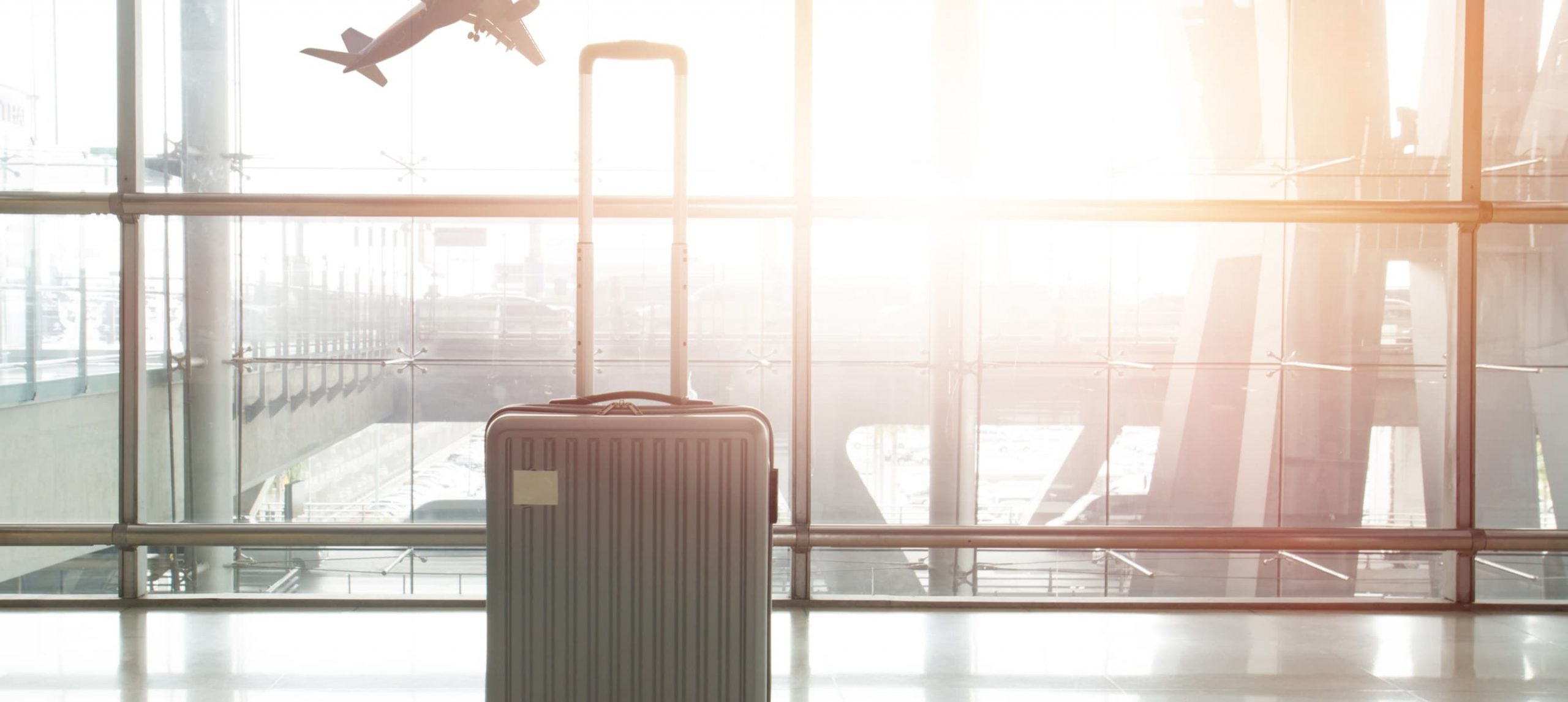 Suitcase at an airport