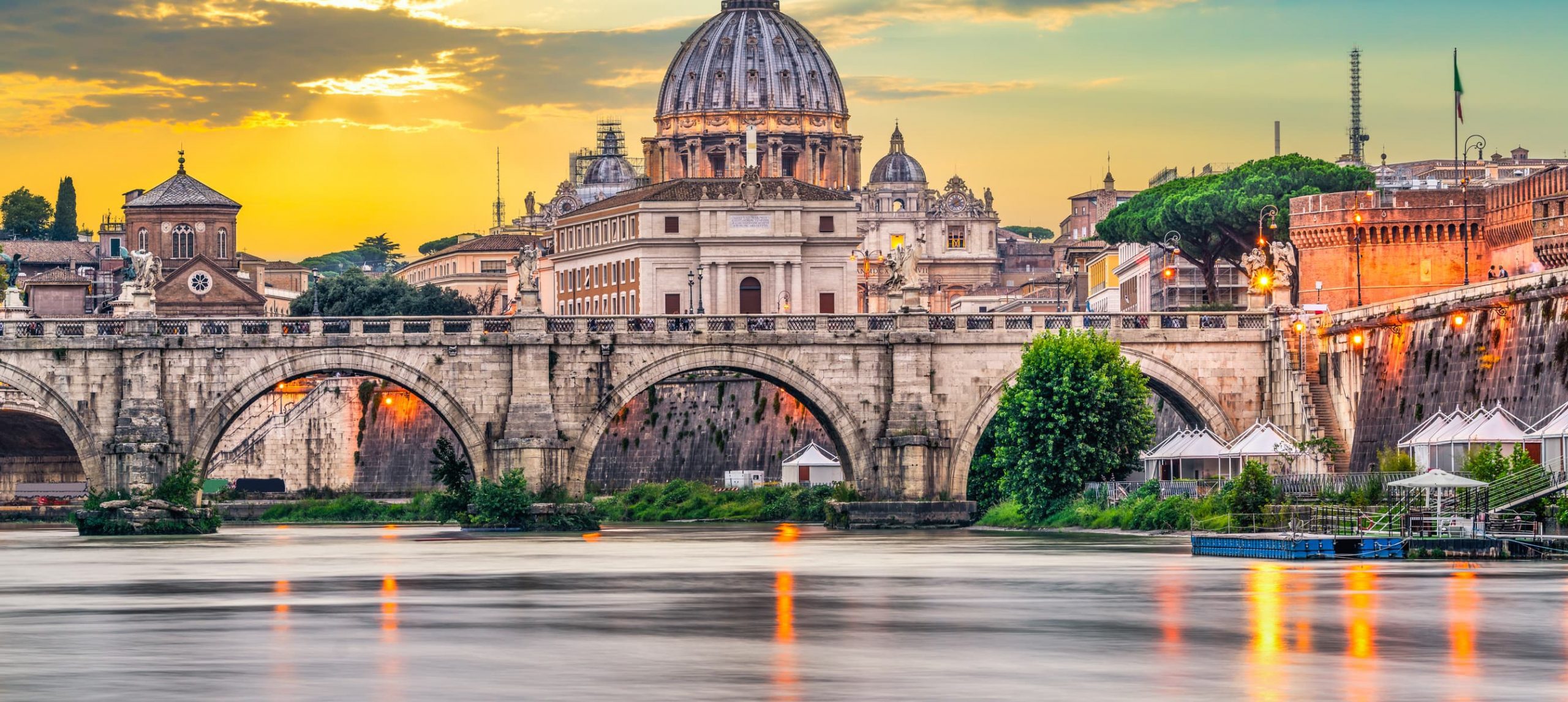 Rome during sunset