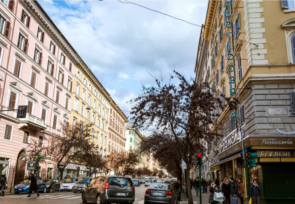 Via Cola di Rienzo, Rome, Italy.