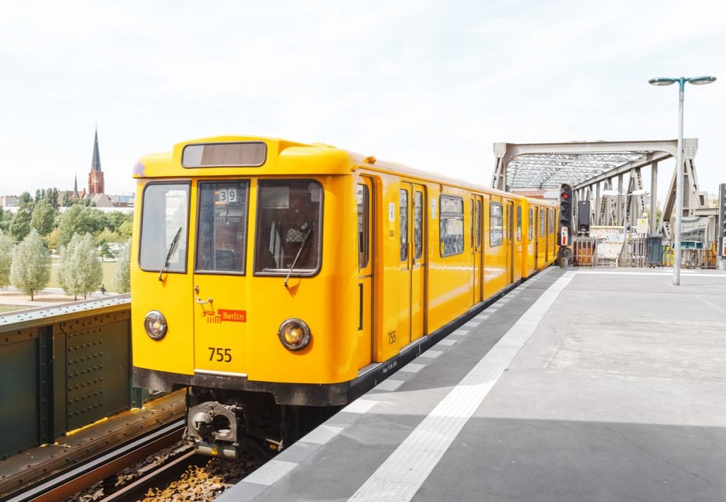 U-Bahn in Berlin, Germany.