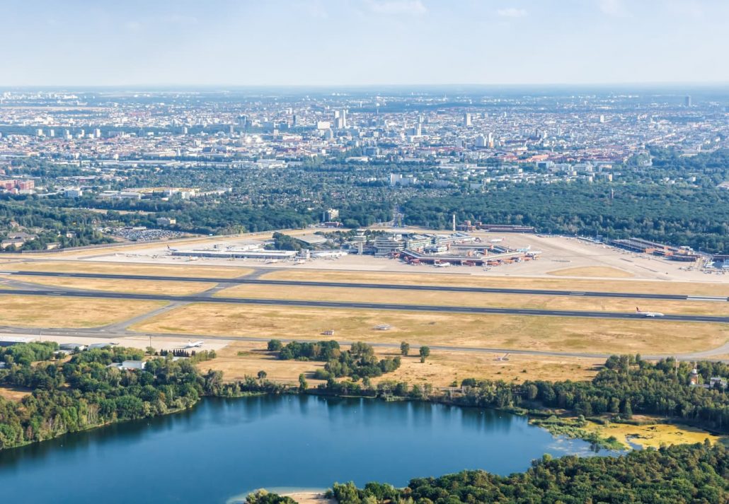 Flughafensee Lake, Berlin, Germany.