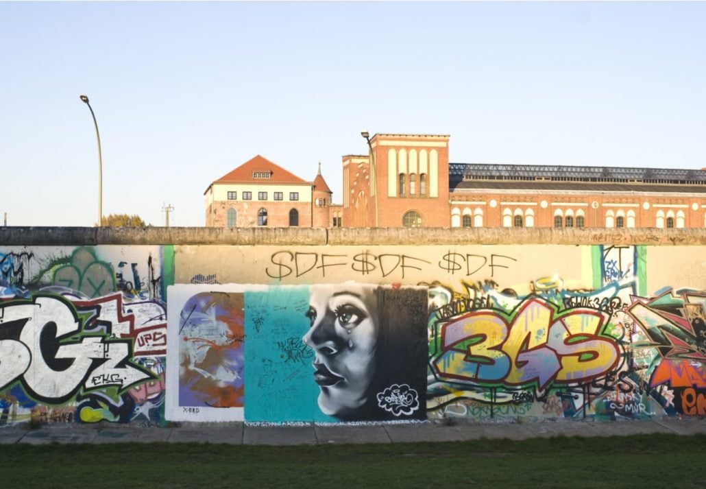 Remnant of the Berlin Wall, Berlin, Germany.