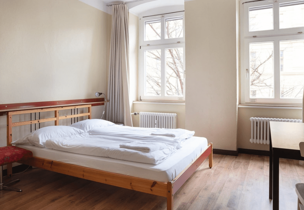 Dorm at EastSeven Berlin Hostel, Berlin, Germany.