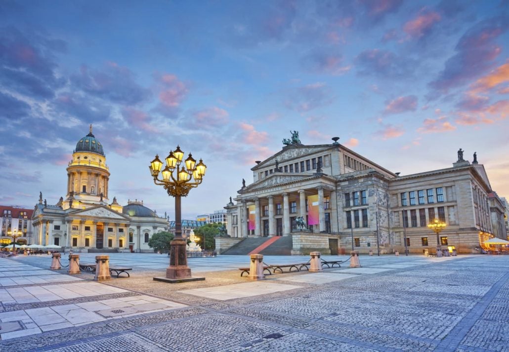 Gendarmenmarkt square, in Berlin, Germany.