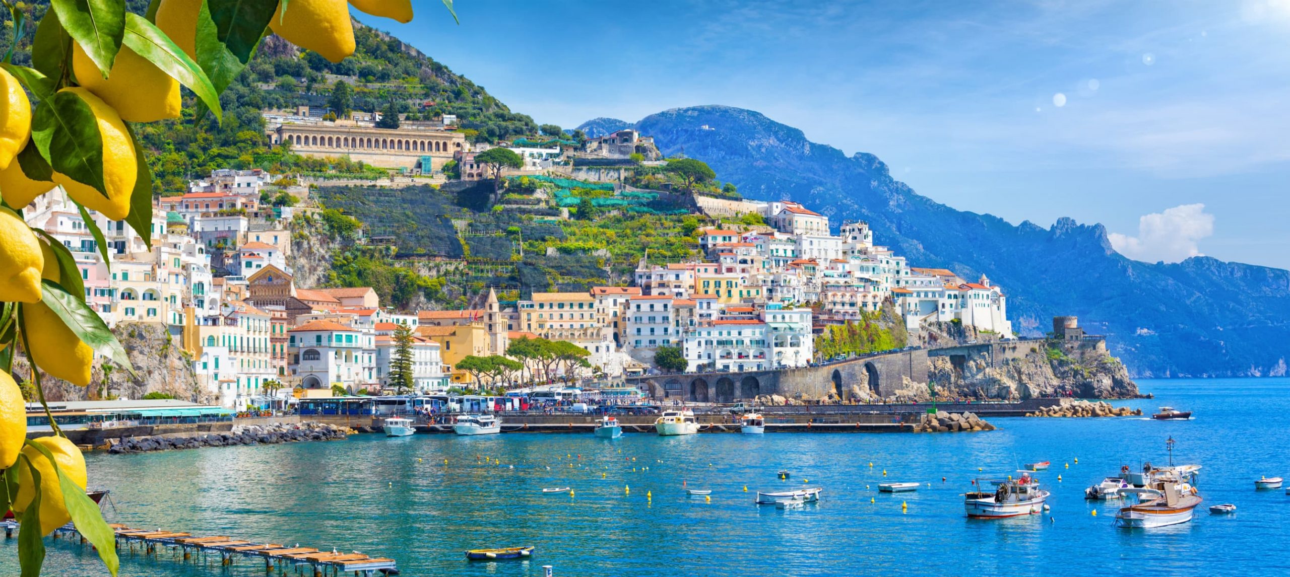 The Amalfi Coast, in Italy.