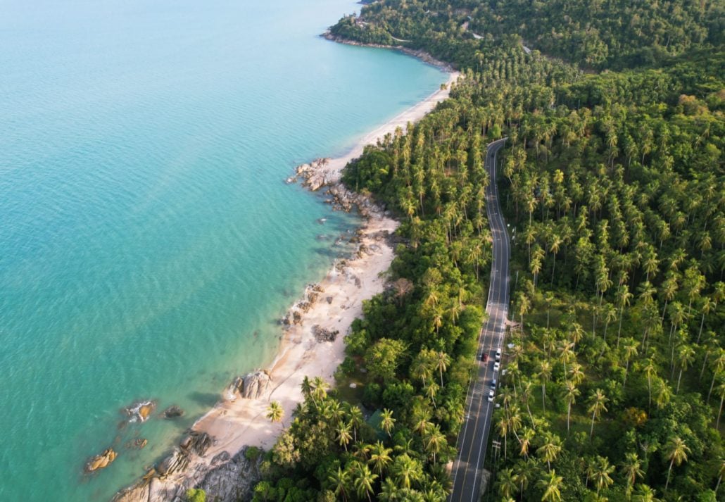 Aerial view of one of Phuket's beaches