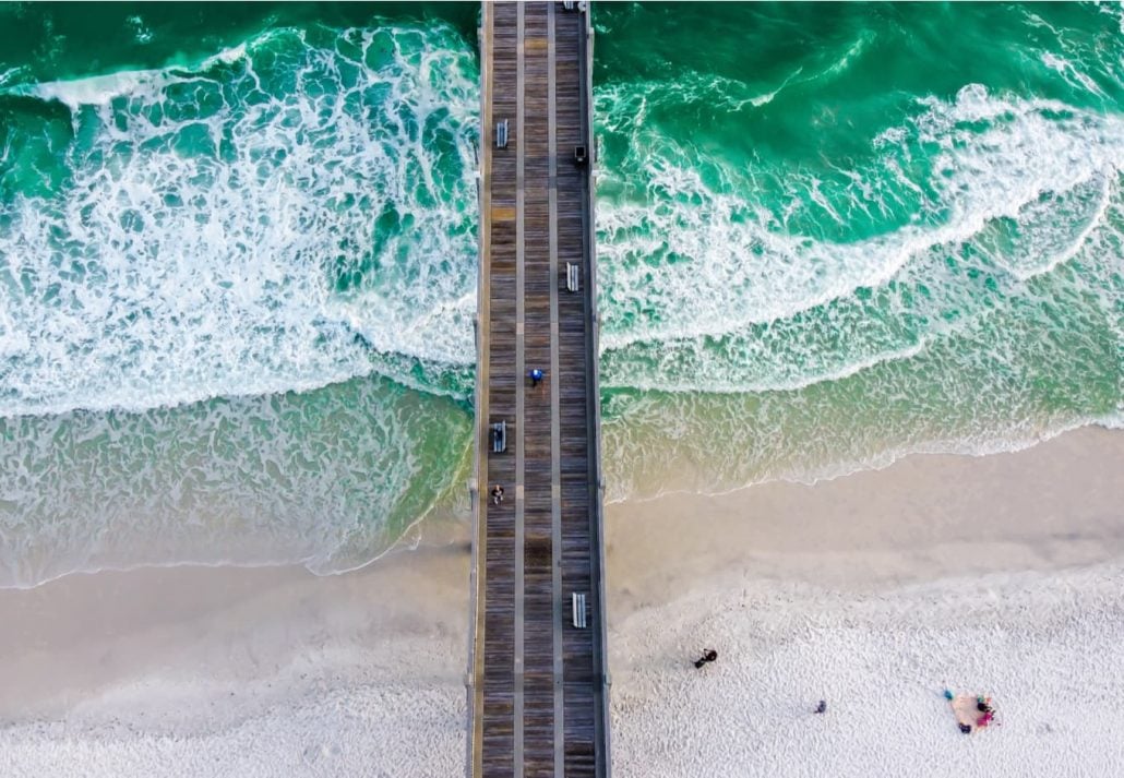 Pensacola Beach, in Pensacola, Florida.