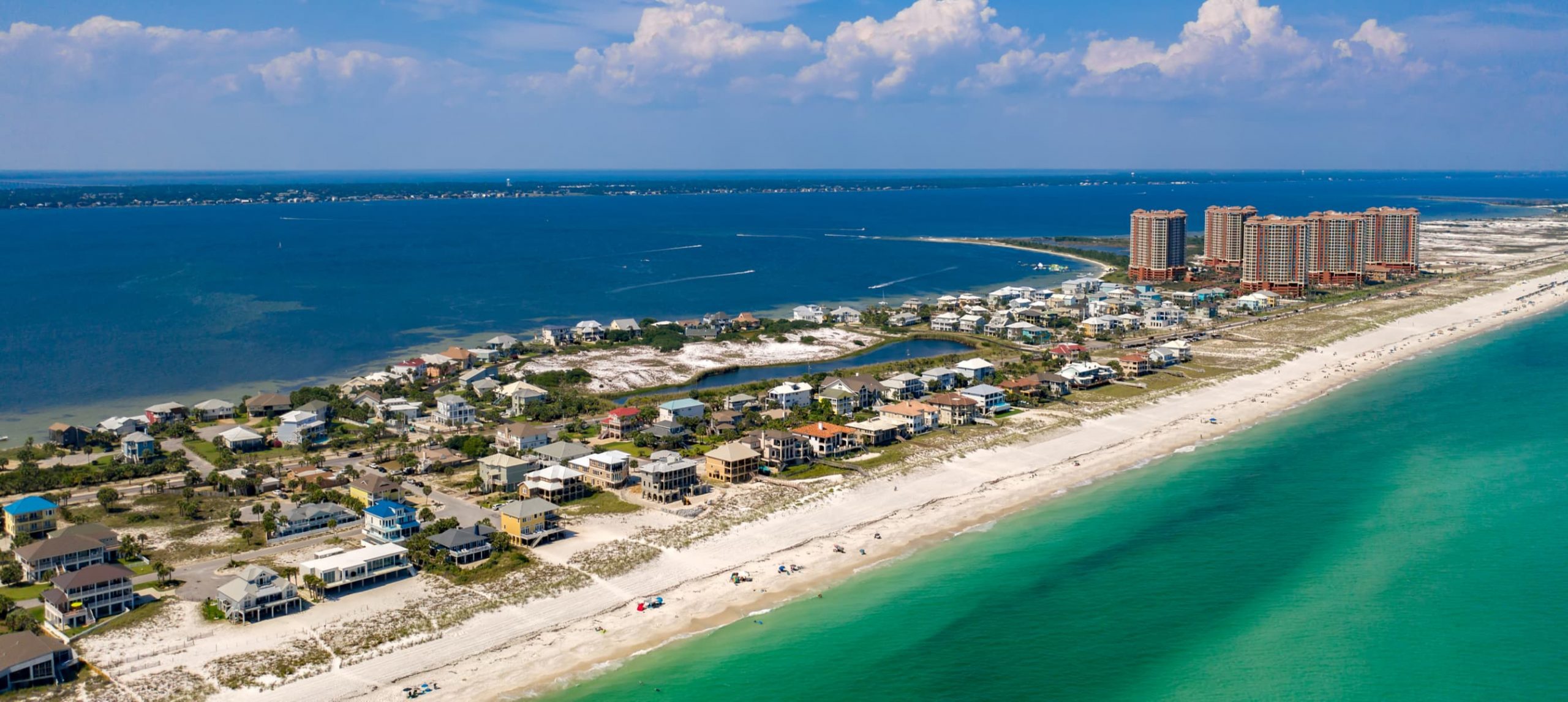 Pensacola Beach, in Pensacola, Florida.