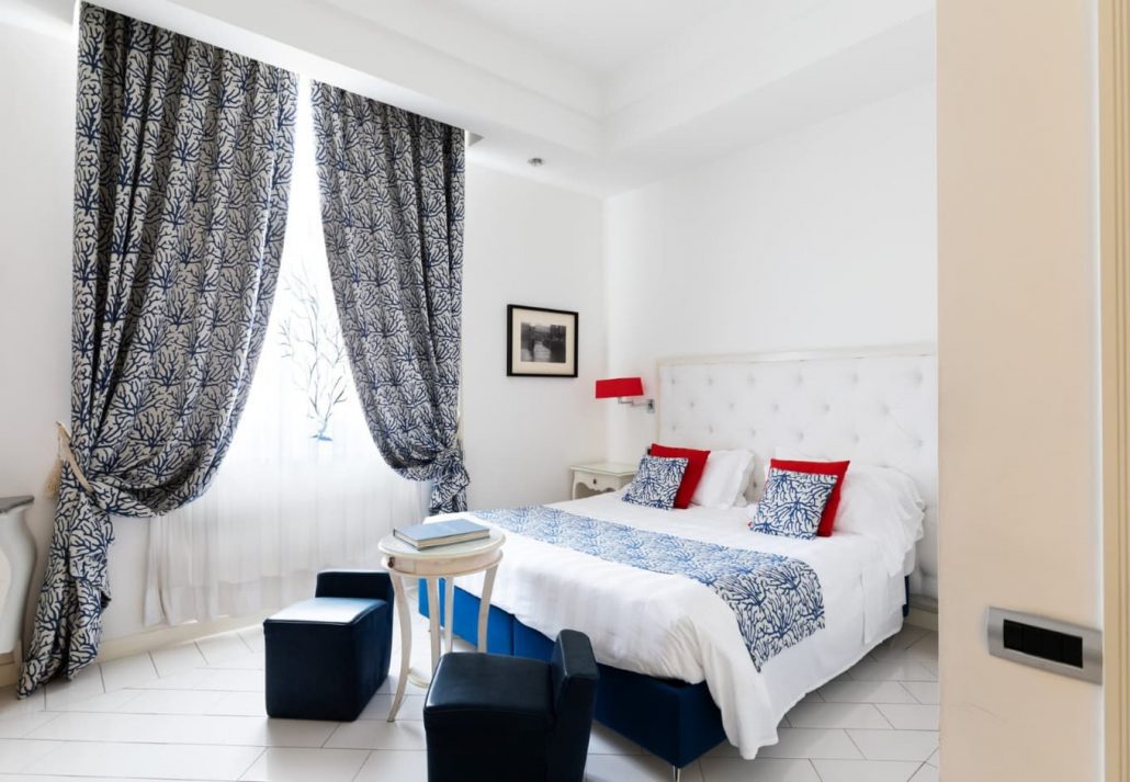 A light and airy suite in La Ciliegina Lifestyle Hotel, Naples, Italy