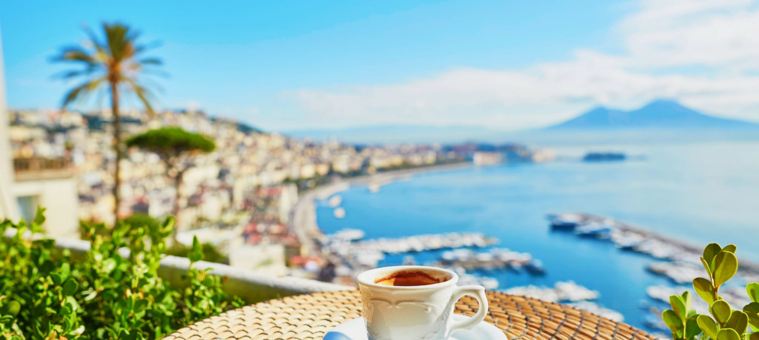 View of Naples from a hotel terrace