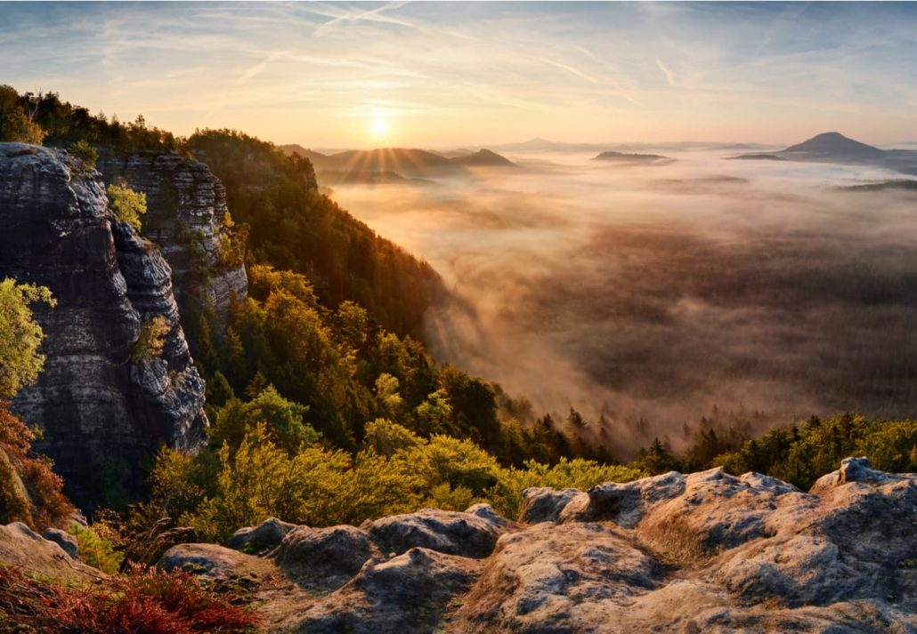 Bohemian Switzerland National Park, in Czech Republic.