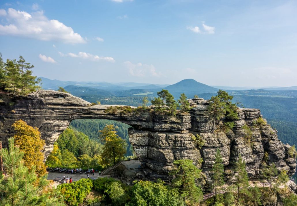Pravcicka Brana Gate, in the Bohemian Switzerland National Park, in Czech Republic.