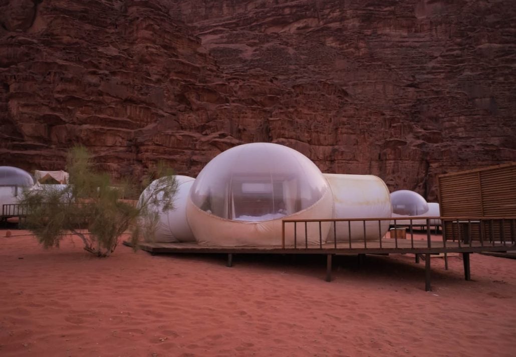 Martian dome in Wadi Rum village