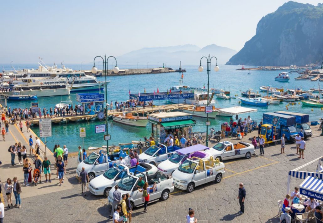 People going from Naples to Capri by ferry