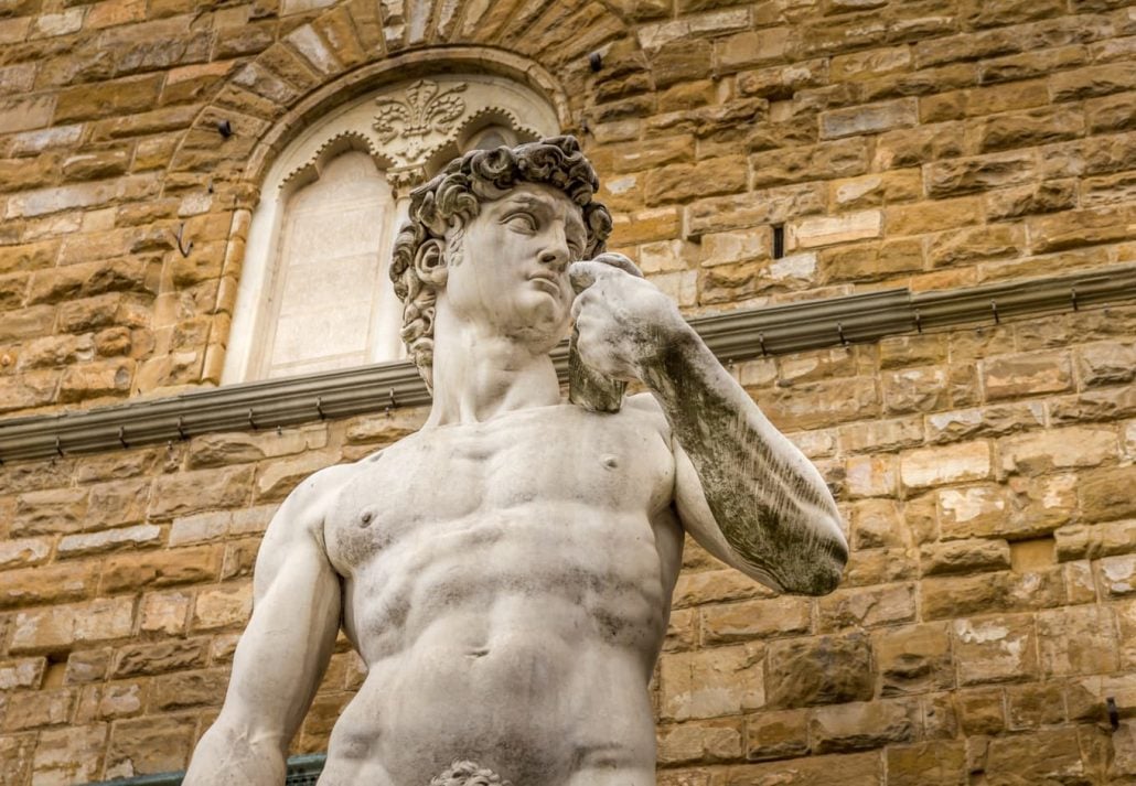 piazza-della-signoria-florence-michelangelo-david | CuddlyNest Travel Blog Michelangelo's David Statue, in Piazza della Signoria, Florence.