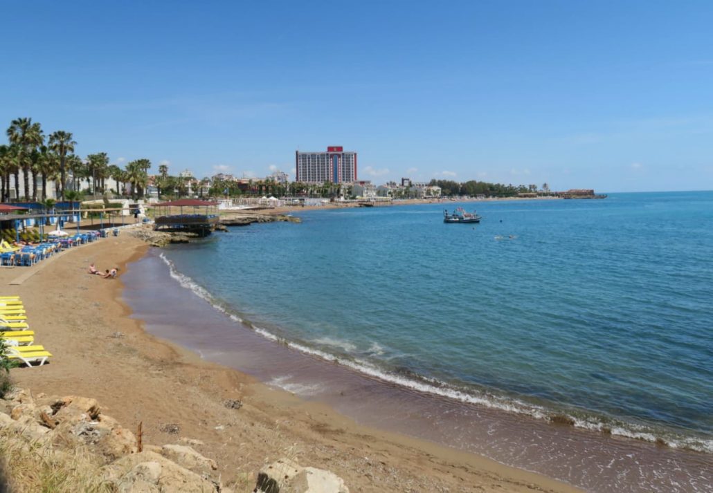 Lara beach in Antalya, Turkey