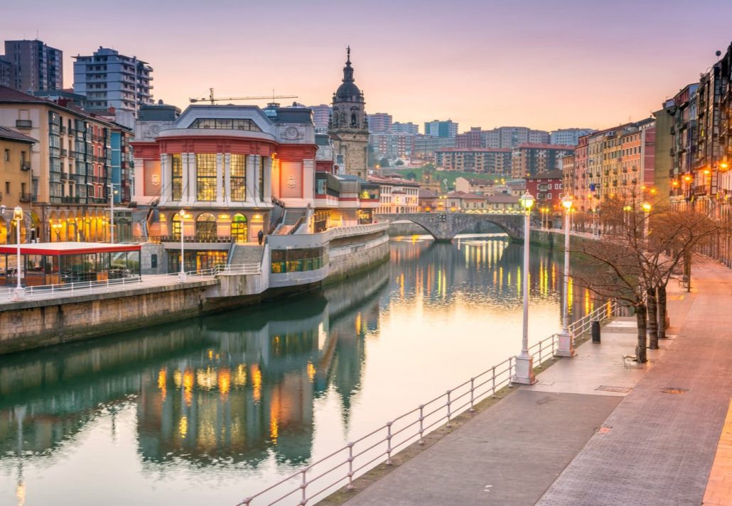 Bilbao Ribera Market by the river in Bilbao